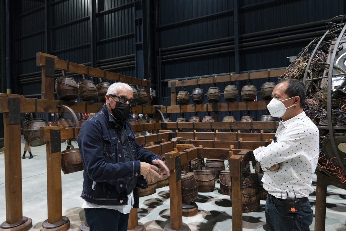 Special guided tour of the exhibition “Short-circuits” with Hou Hanru and Marco Scotini, 2021 Courtesy Pirelli HangarBicocca Photo Lorenzo Palmieri