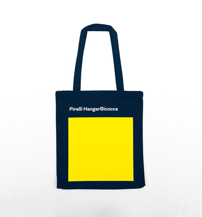 Shopper navy blue and yellow