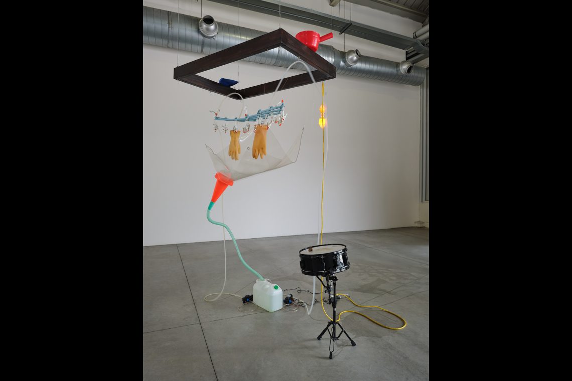 Yuko Mohri Moré Moré (Leaky): Variations (Flow #1, Flow #2, Flow #3), 2018 (detail) Installation view, Pirelli HangarBicocca, Milan, 2025 Courtesy the artist and Pirelli HangarBicocca, Milan Photo Agostino Osio