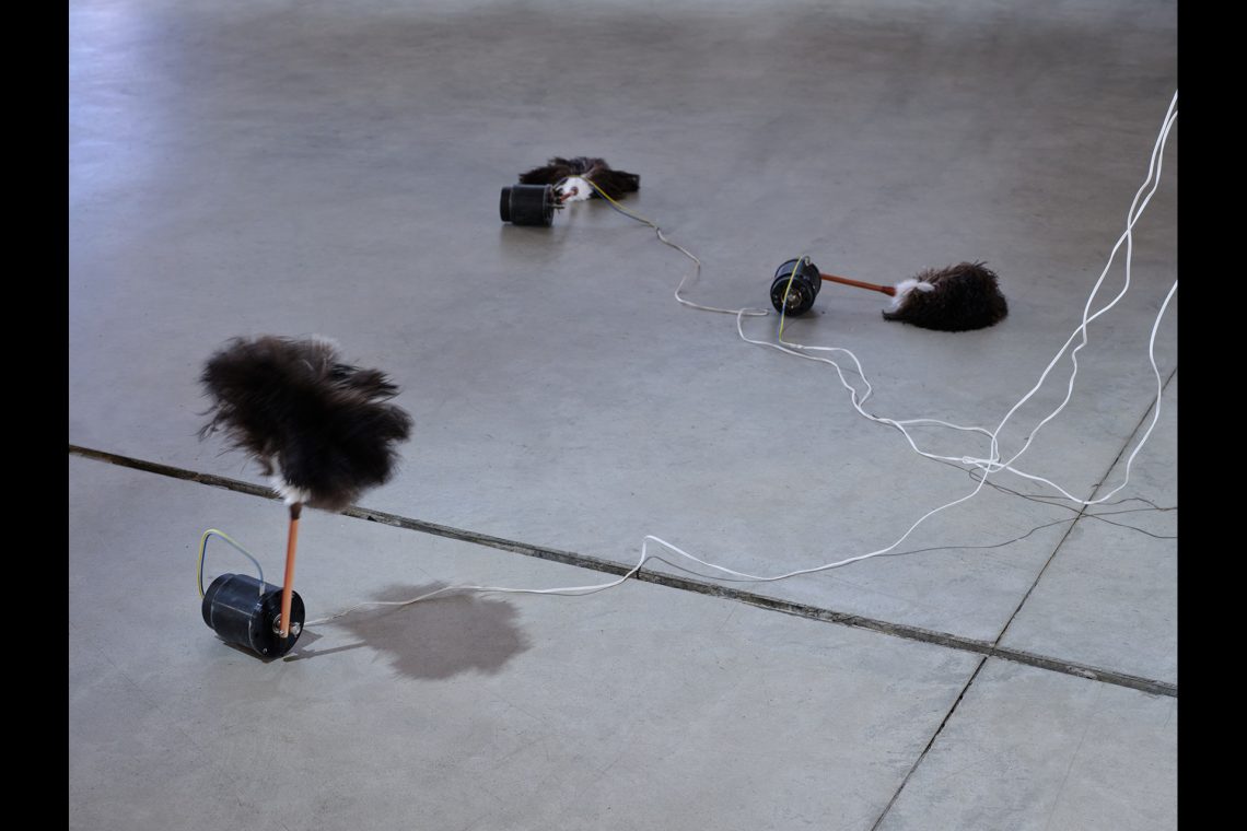 Yuko Mohri I/O, 2011–ongoing (detail) Installation view, Pirelli HangarBicocca, Milan, 2025 Courtesy the artist and Pirelli HangarBicocca, Milan Photo Agostino Osio