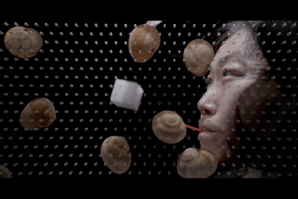 Aki Sasamoto Point Refection (video), 2023 (video still) Single-channel video, color, sound, 23’29” Original soundtrack by Matt Baude Courtesy the artist and Bortolami, New York