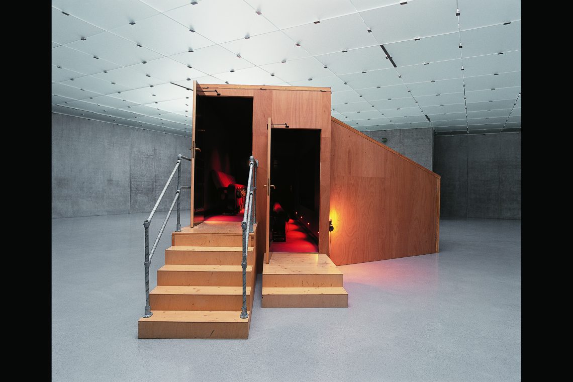 Janet Cardiff & George Bures Miller The Paradise Institute, 2001 Installation view, “The Secret Hotel,” Kunsthaus Bregenz, Austria, 2005 Courtesy the artists and Luhring Augustine, New York Photo Markus Tretter