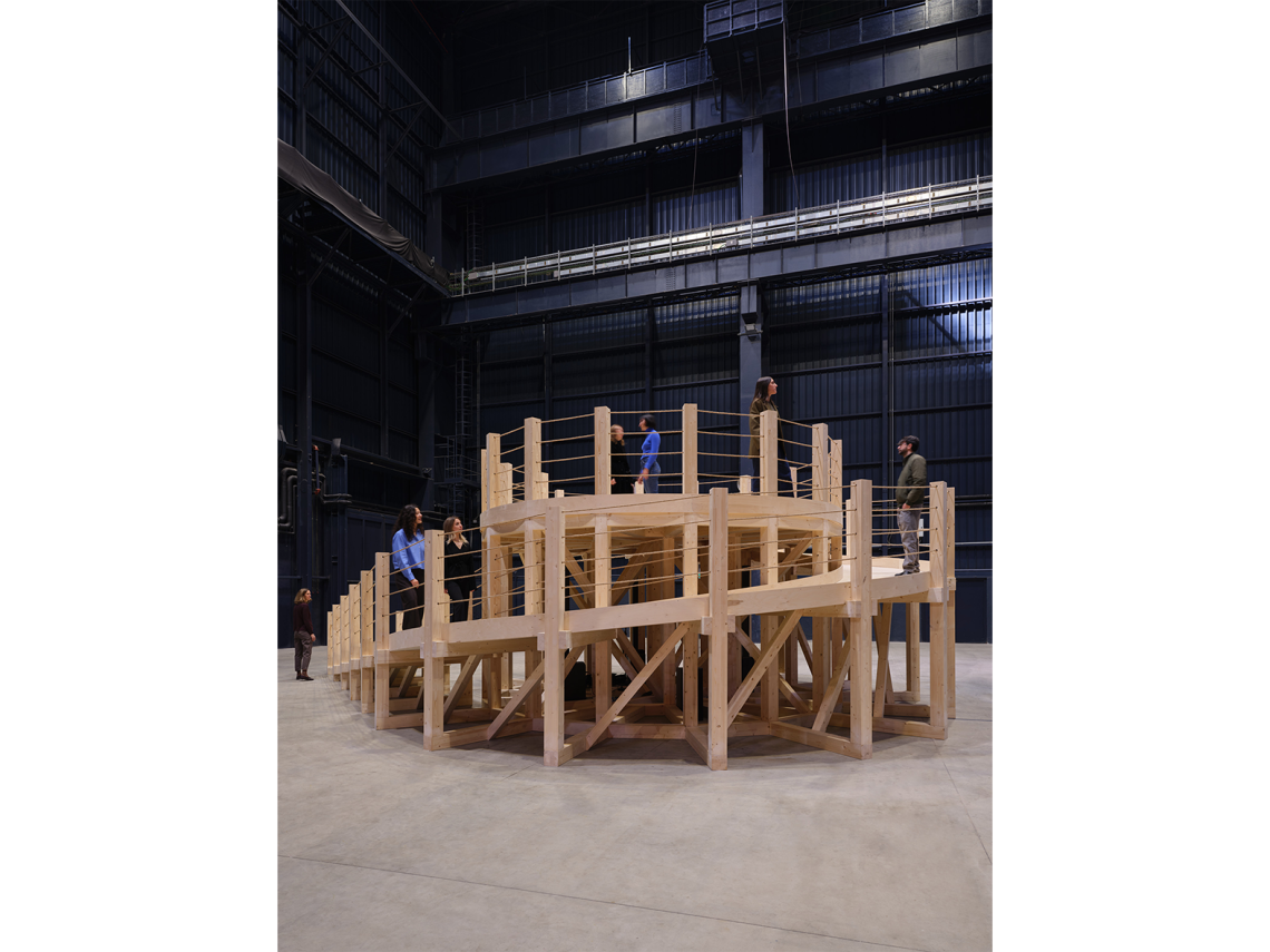 Rirkrit Tiravanija untitled 2026 (demo station no. 9), 2026 Veduta dell’installazione, Pirelli HangarBicocca, Milano, 2026 Courtesy l’artista e Pirelli HangarBicocca, Milano Foto Agostino Osio