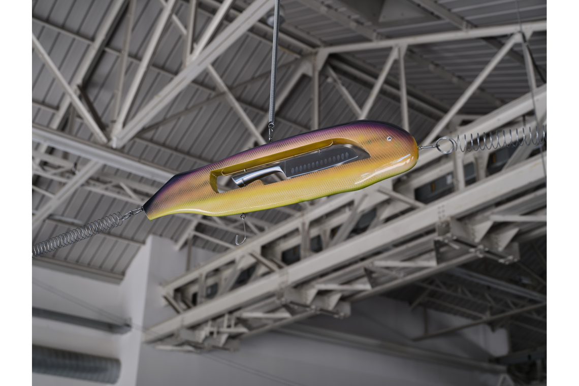 Aki Sasamoto Sounding Lines, 2024 (particolare) Veduta dell’installazione, Pirelli HangarBicocca, Milano, 2026 Collection Shane Akeroyd Courtesy l’artista e Pirelli HangarBicocca, Milano Foto Agostino Osio